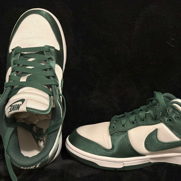 Nike Dunk Low - Michigan State Satin (Women's) DX5931-100 - Picture 1 of 3
